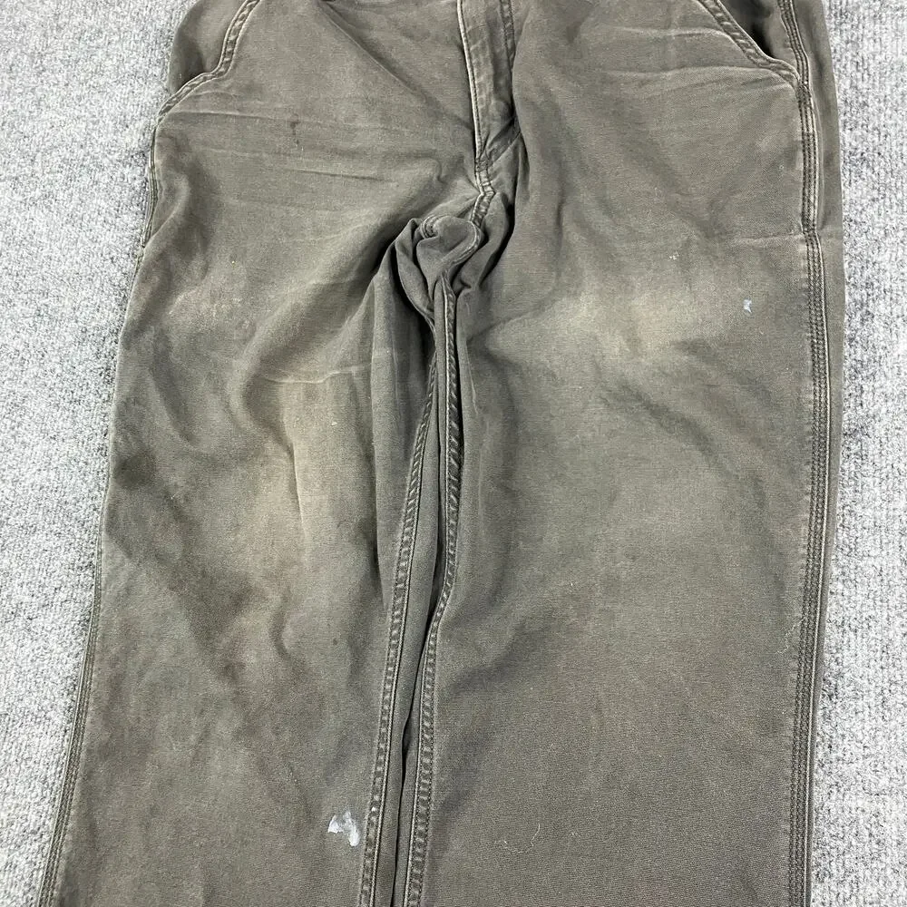 Carhartt Relaxed Fit Pants Mens Size 34x30 Gray Workwear Utility‎ Durable
